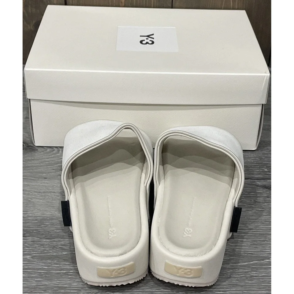Y-3 Orbit Grey Clear Brown Beige White GW8630 Slide Sandal Mule‎ Slipper Men's 6